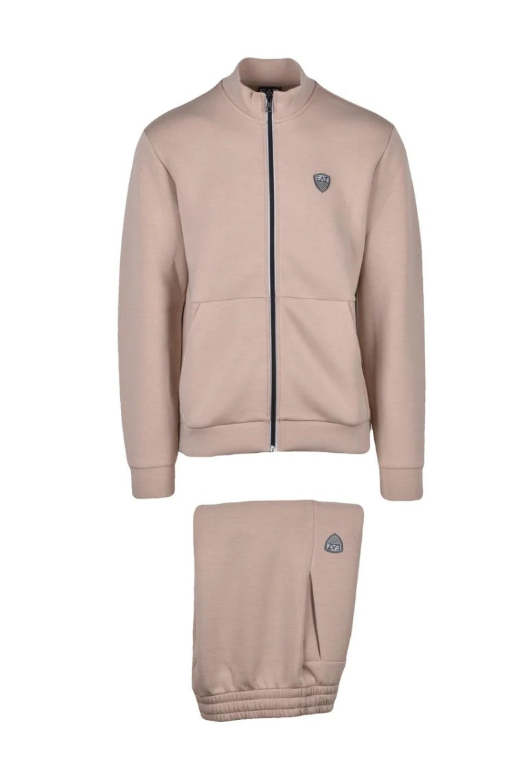 Ea7 Emporio Armani Stretch Jumpsuit Set - Beige