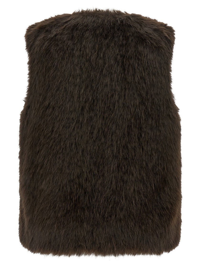 Twin-Set Plush Faux Fur Vest