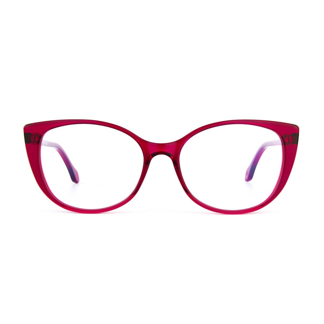 Germano Gambini Red Mini Gg132 Acetate Butterfly Sunglasses
