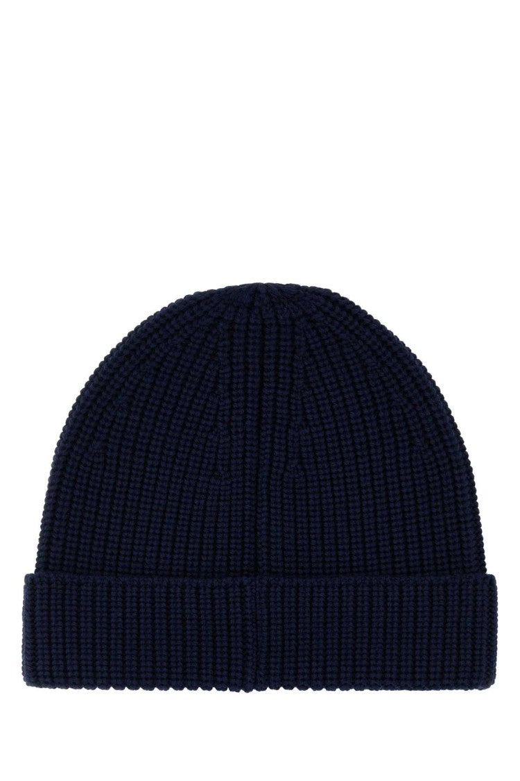 Valentino Garavani Midnight Blue Wool Beanie Hat