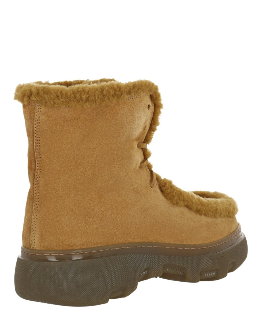 Burberry Creeper Shearling Boots