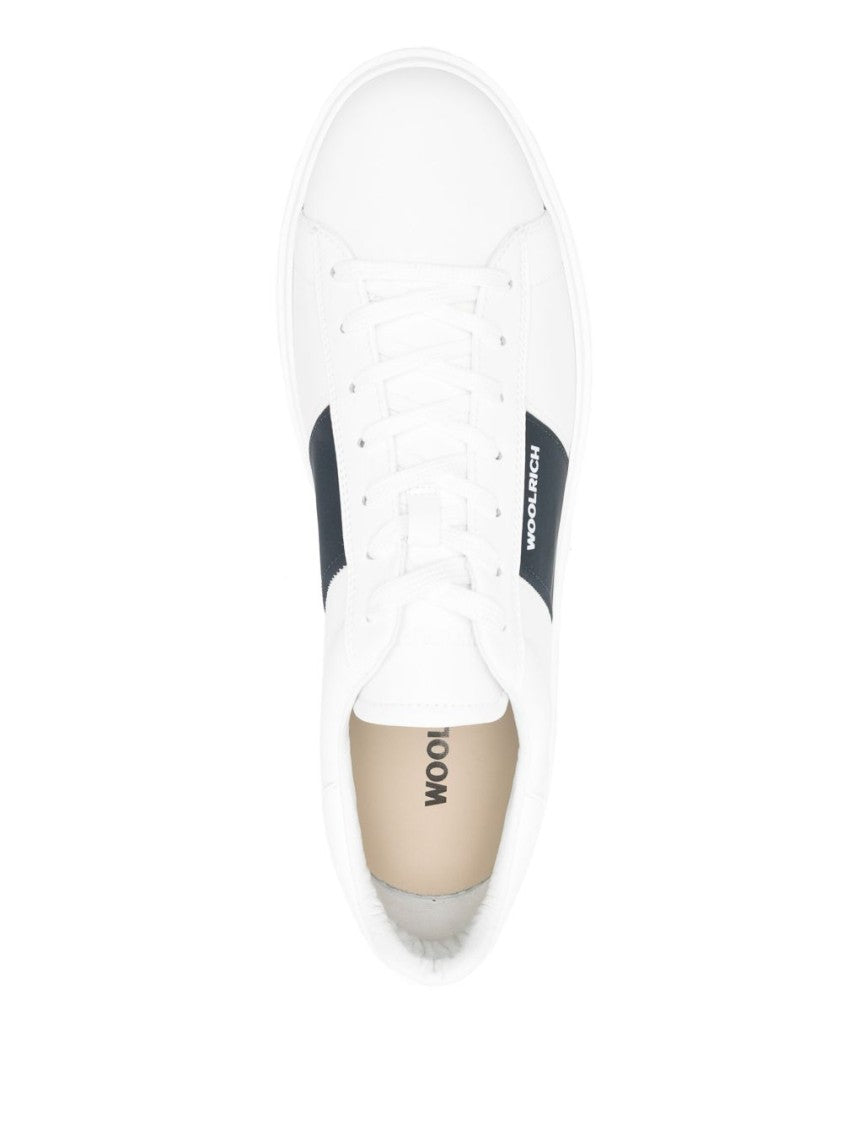 Woolrich White Sneakers With Lace-Up Fastening