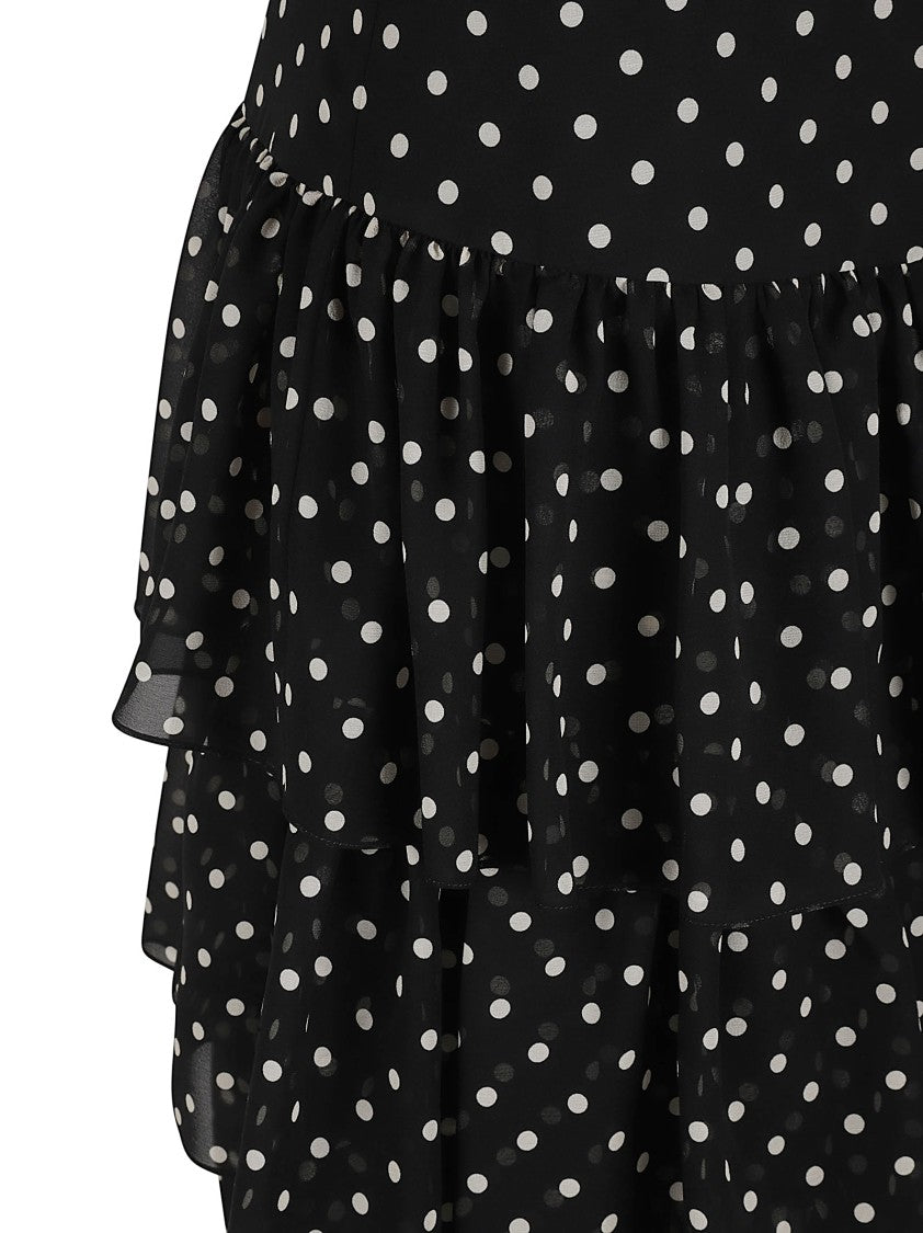 Valentino Garavani Flowing Tiered Silk Skirt