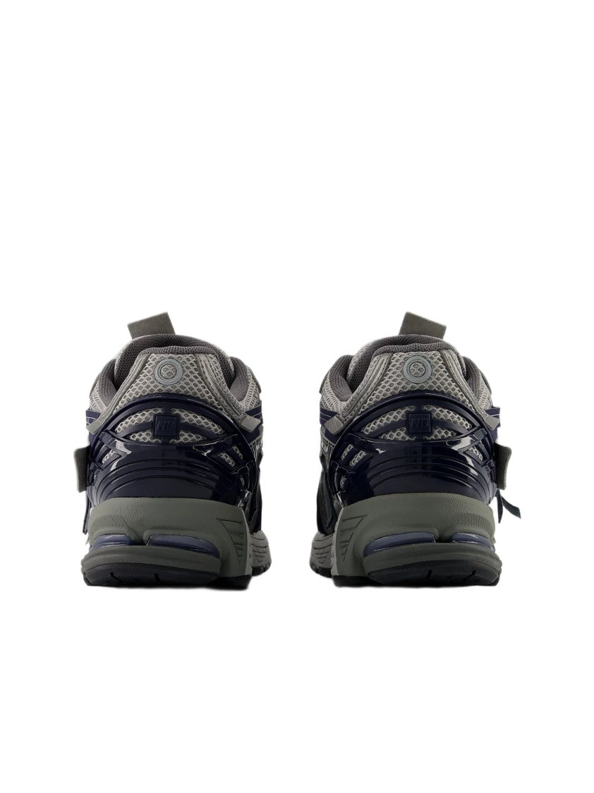 New Balance Layered Grey And Dark Blue Sneakers With Iconic 'N' Logo