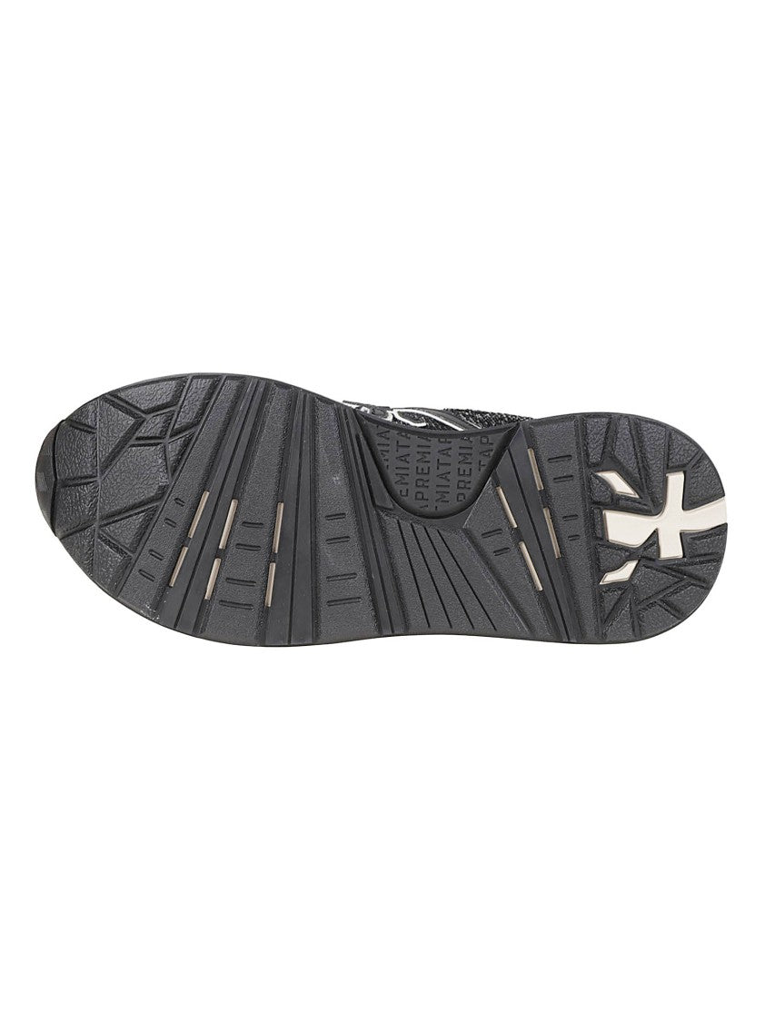 Premiata Black Bethcoin Low-Top Sneakers