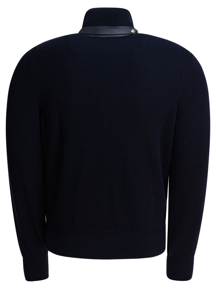 Tom Ford Quilted Down Front Merino Wool Jacket