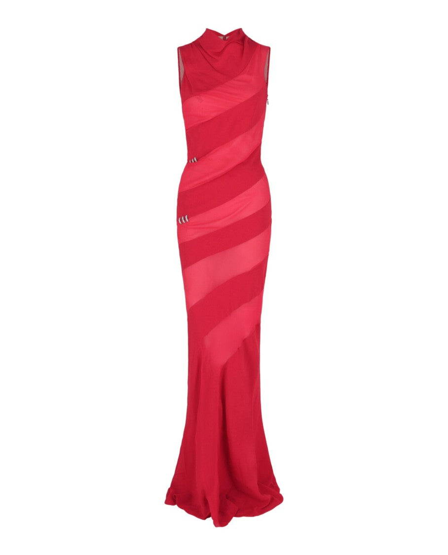 Givenchy Mesh Panel Crystal Gown