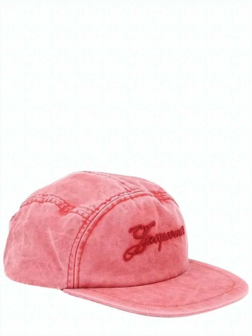 Jacquemus Washed Pink Cotton Cap