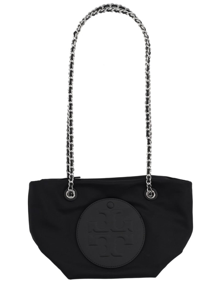 Tory Burch Neutrals Ella Small Oval Logo Bag