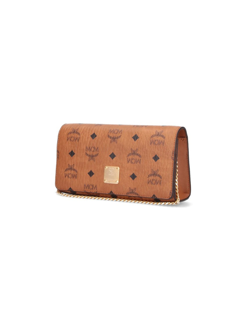 Mcm "Aren" Mini Bag, In Visetos Brown