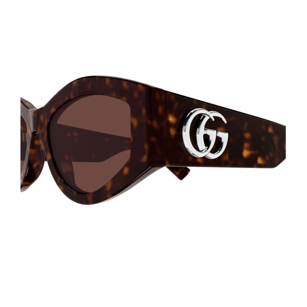 Gucci Gg1951s Emblem Line Dark Havana Cat-Eye Sunglasses