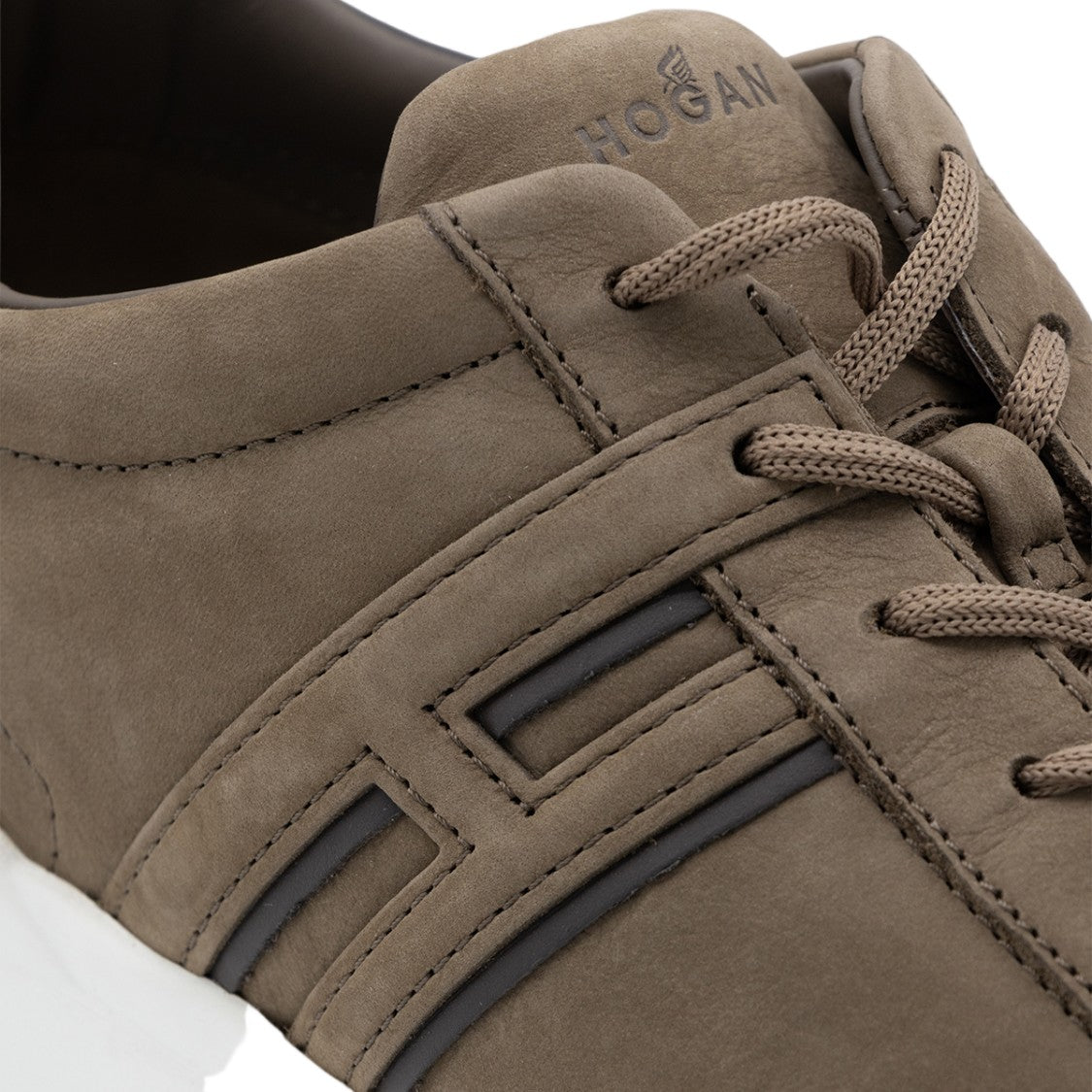 Hogan Low-Top Sneakers With Matte Finish And Embossed Logo