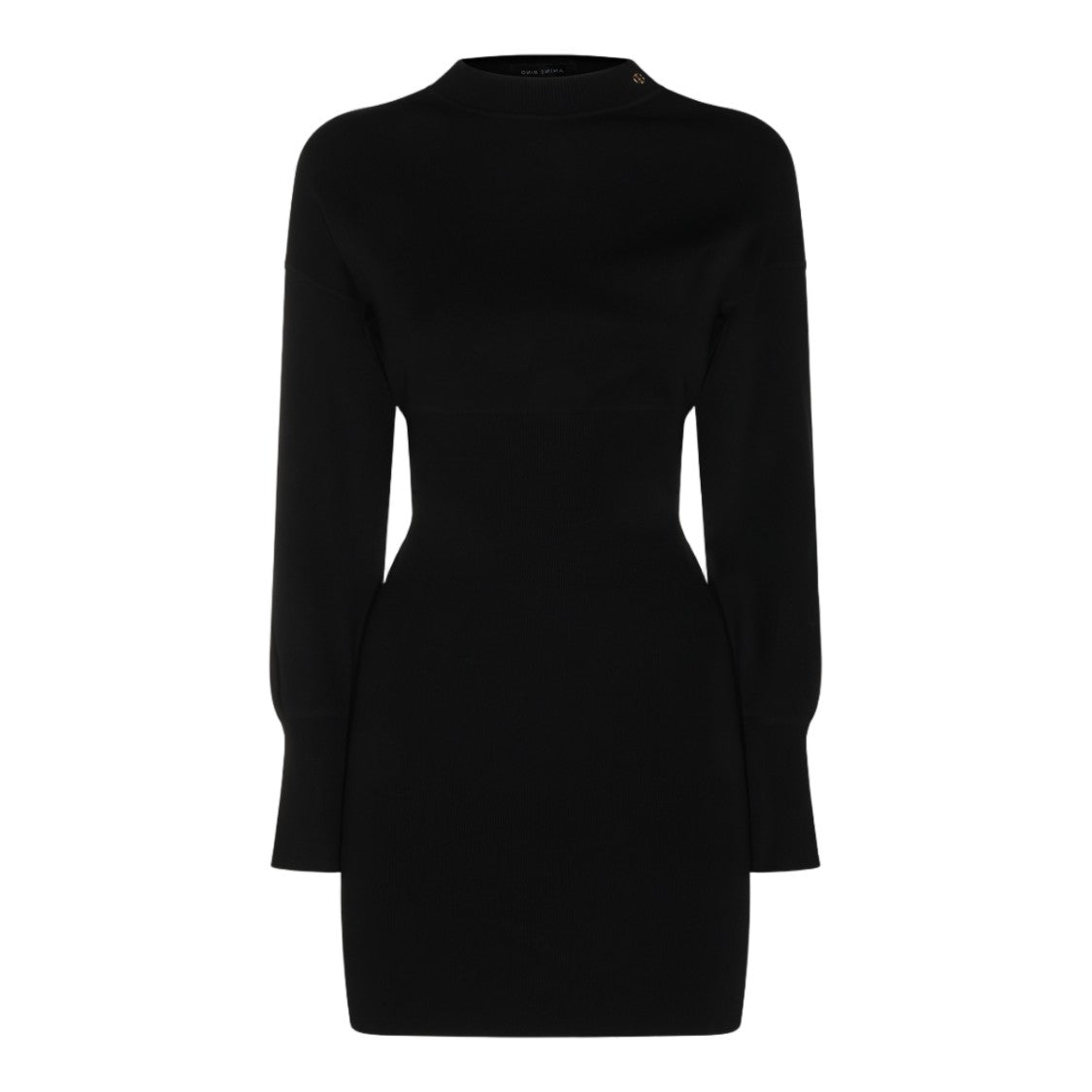 Anine Bing Fitted Mini Dress With Long Sleeves And Metallic Detail