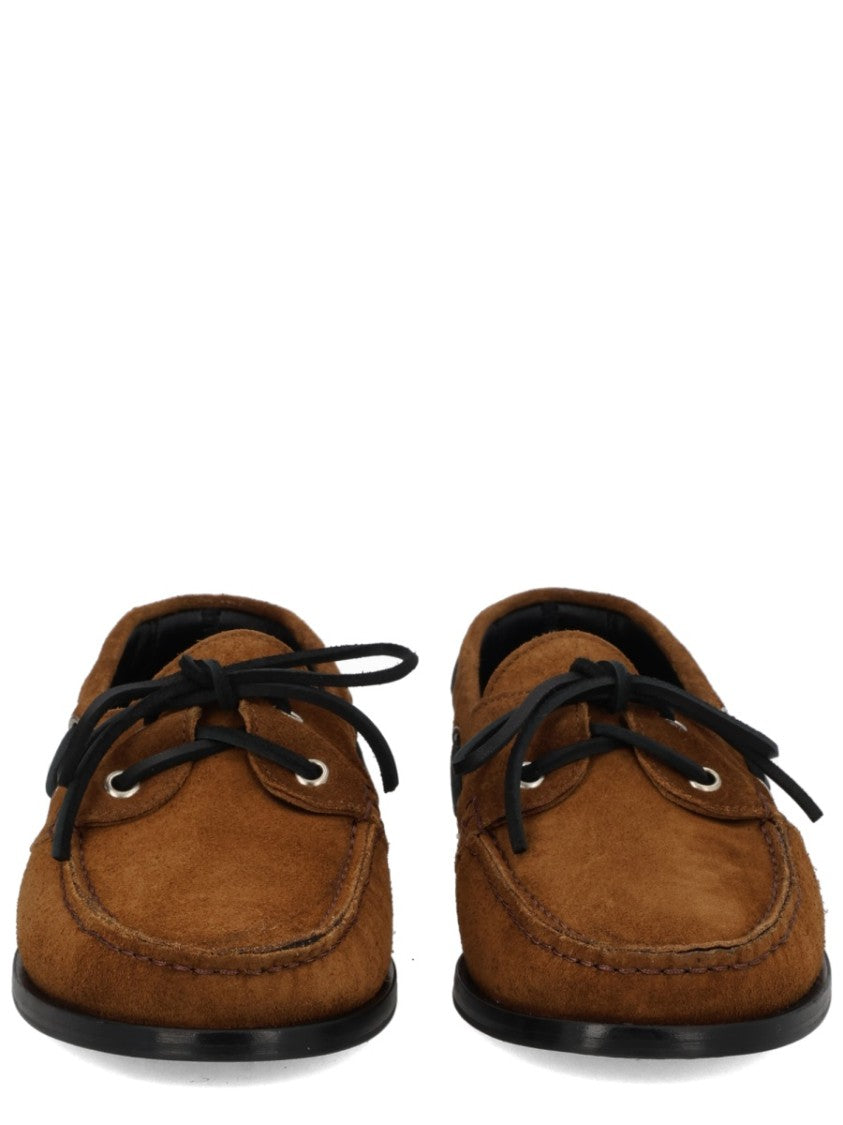 Aeydē Harris Cow Suede Lace-Up Loafers