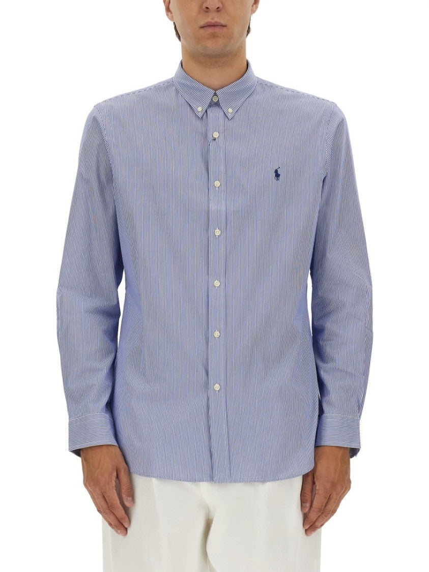 Polo Ralph Lauren Tailored Long-Sleeve Button-Up Shirt With Signature Logo