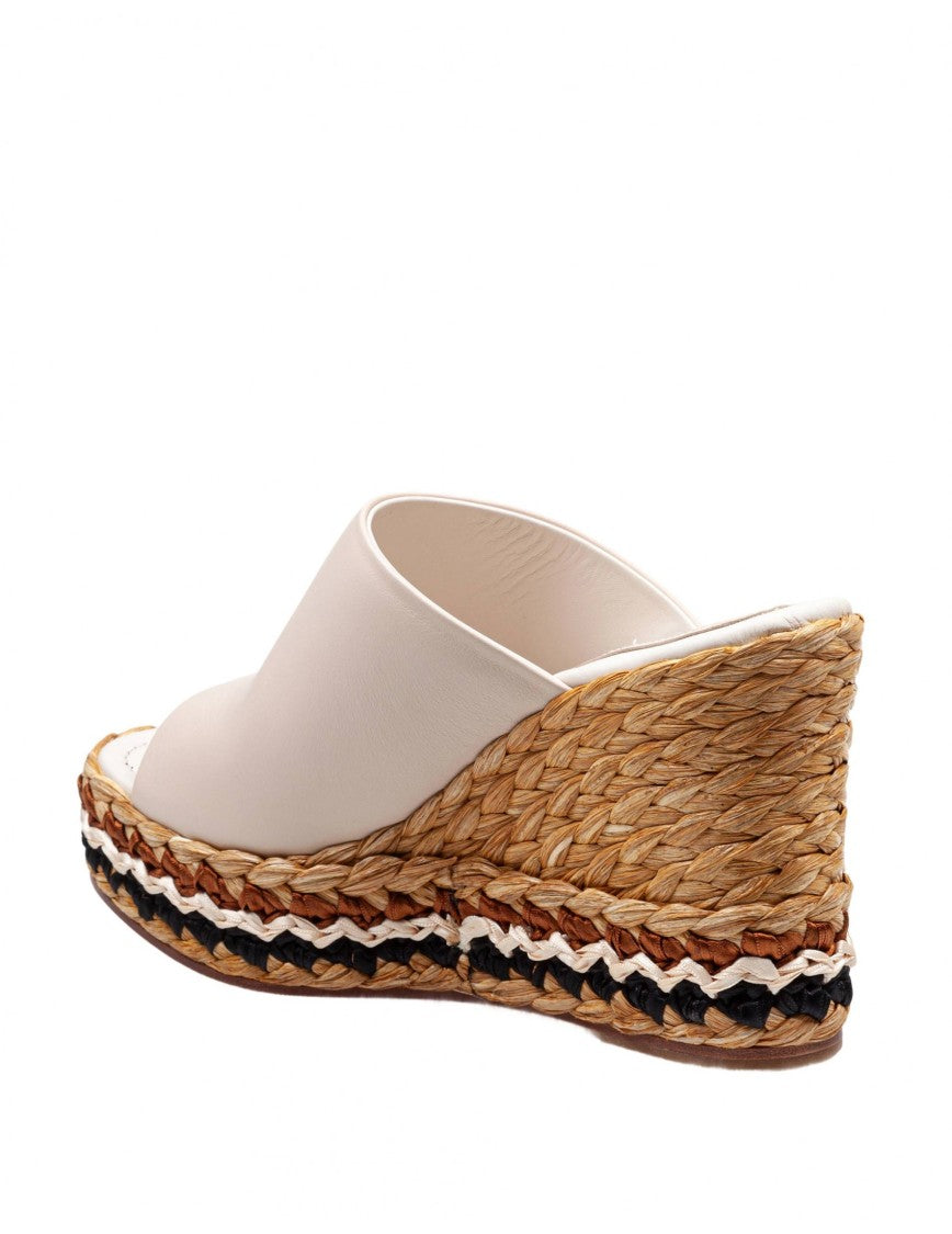 Paloma Barceló Paloma Oriane Sandal In Ivory Leather