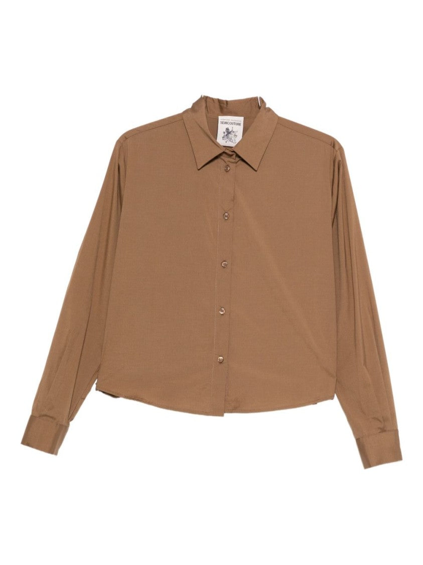 Semi Couture Elodie Cotton Shirt With Classic Collar