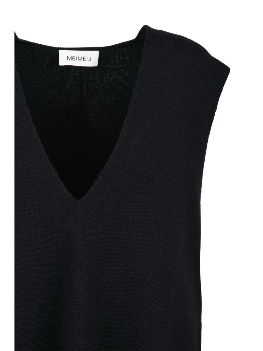 Meimeij Blue Wool Vest