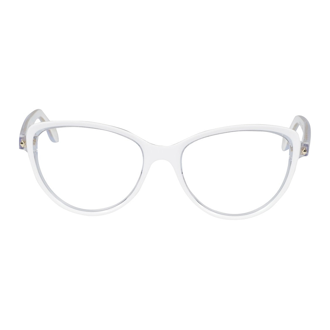 Kador Melany Glamour-V Translucent Cat-Eye Sunglasses With Gold-Tone Lattice Accents