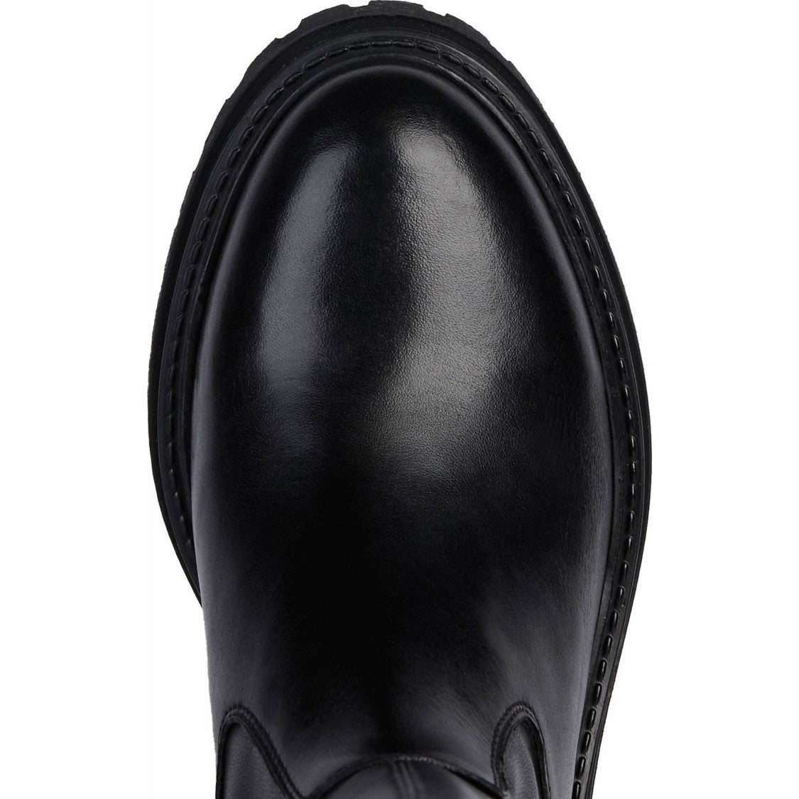 Geox Black Iridea Tall Flat Side Zipper Boots