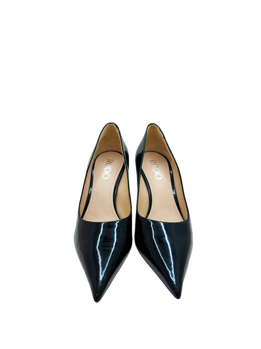 Rodo Mia 80 Black Patent Pumps
