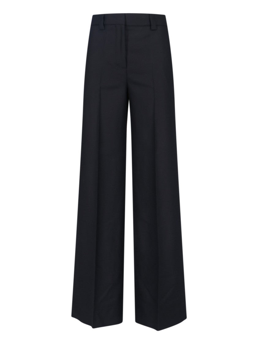 Incotex High-Waisted Wide-Leg Trousers With Pleat Details And Luxurious Finish
