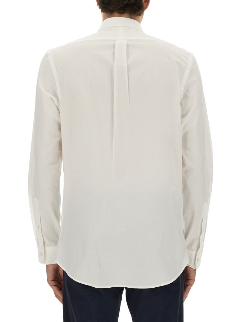 Polo Ralph Lauren Slim Fit White Button-Up Shirt