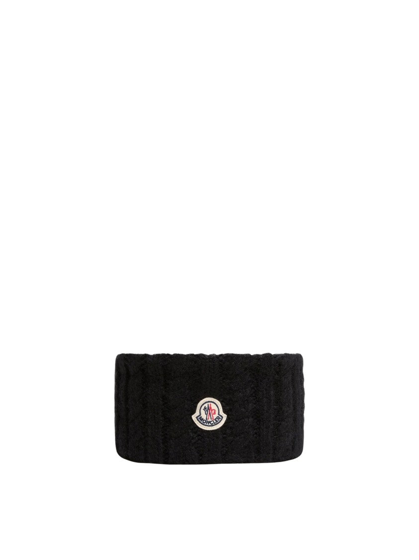 Moncler Headband Textured Knit Alpaca-Blend Headband