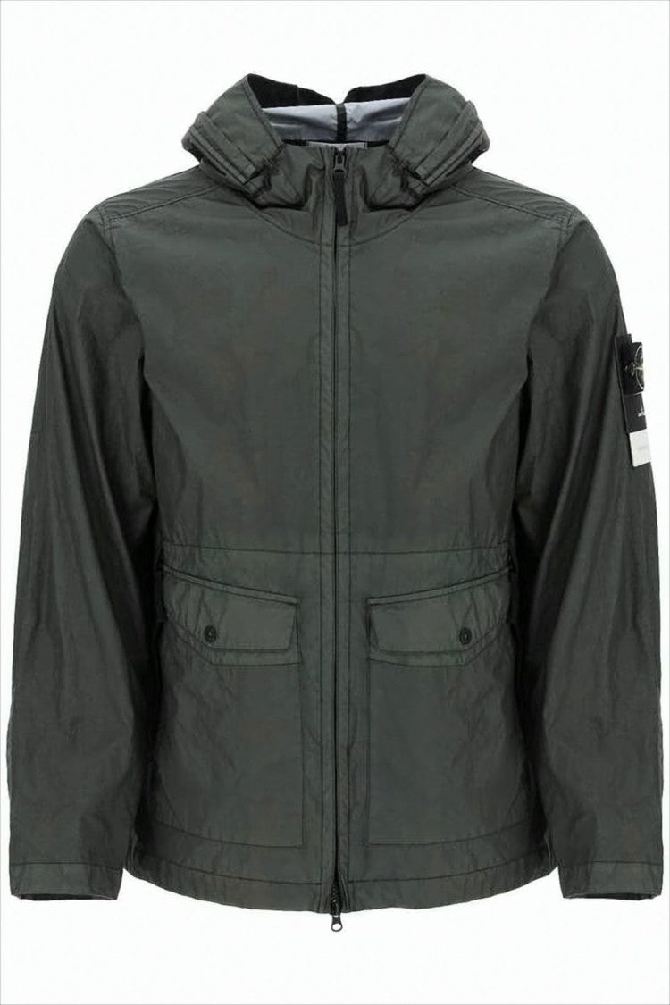 Stone Island Hooded Green Stone Island Casual Jacket