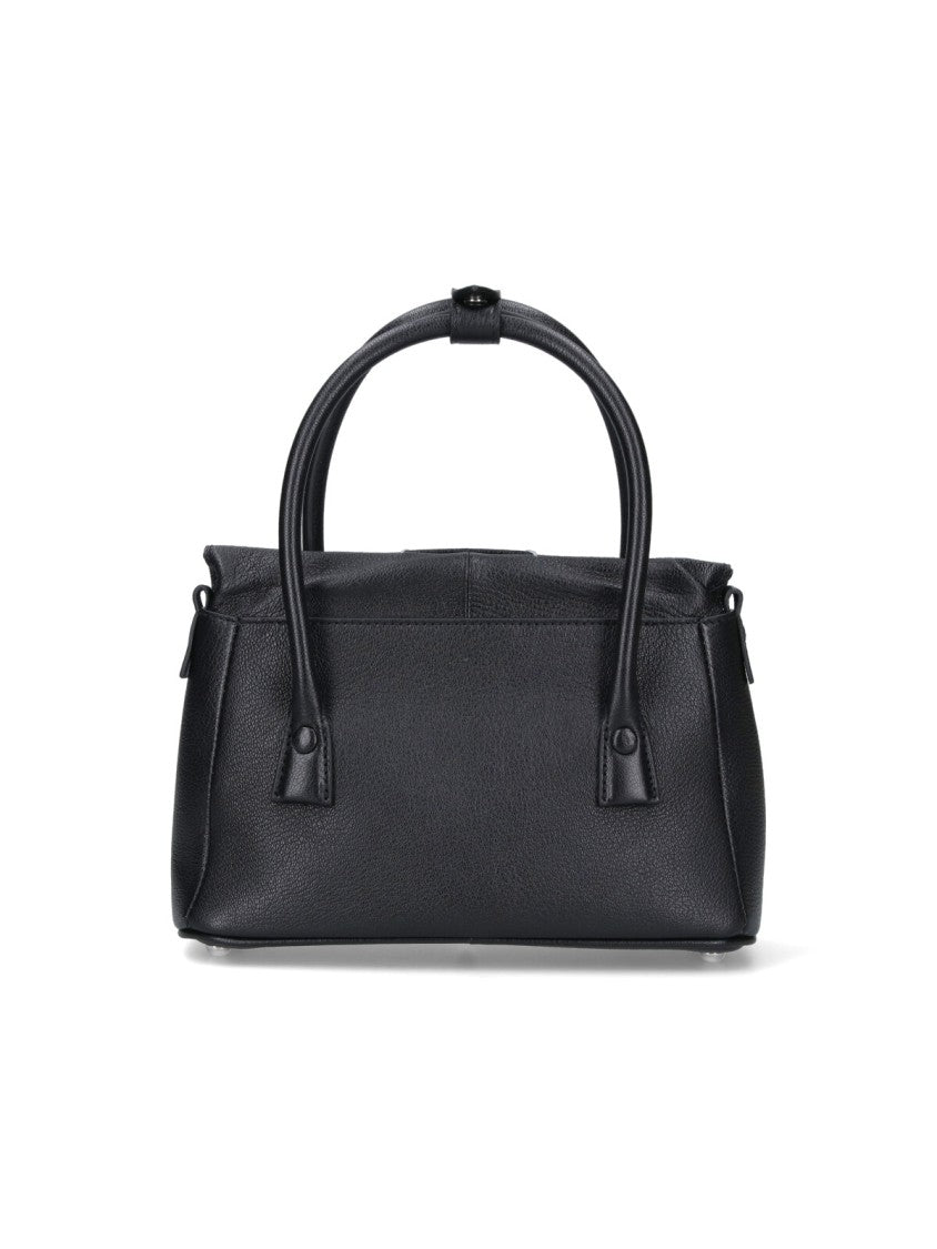 Maison Margiela Rectangular Black Sheepskin Leather Tote