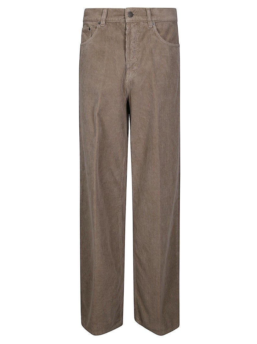 Haikure Wide-Leg Corduroy Jeans-Style Pants