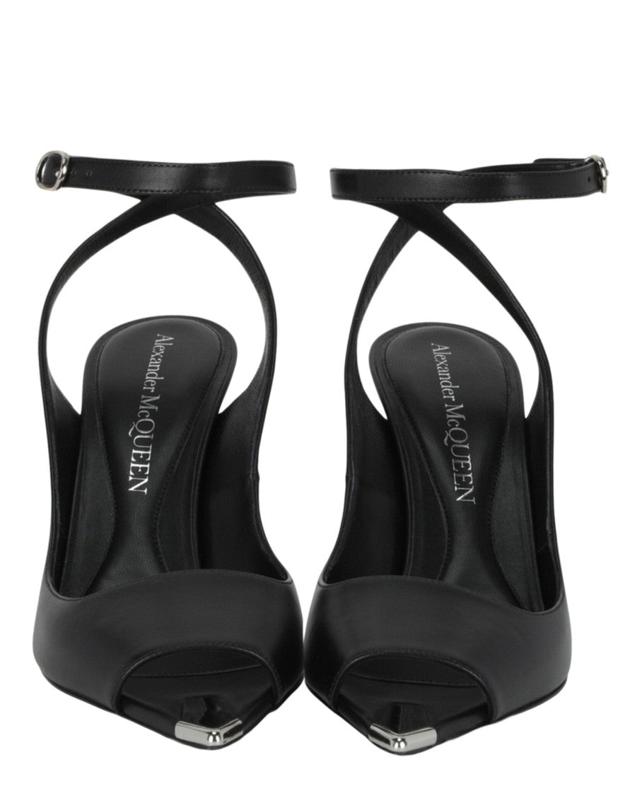 Alexander Mcqueen Punk Peep Toe Sandals