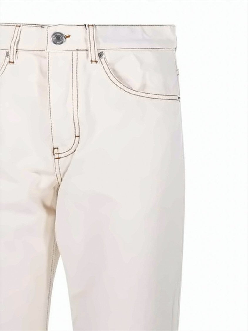 Ami Straight-Leg Denim Pants With Classic Five-Pocket Design