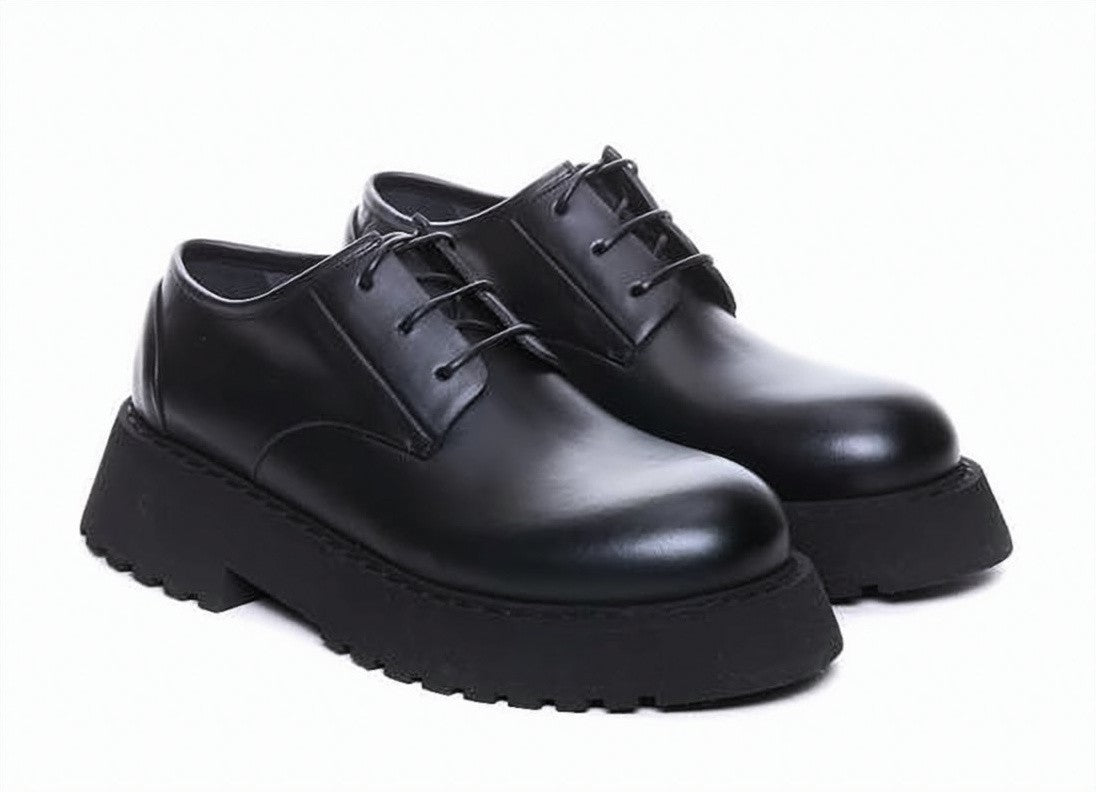 Marsèll Rounded Toe Lace-Up Shoes With Thick Rubber Sole