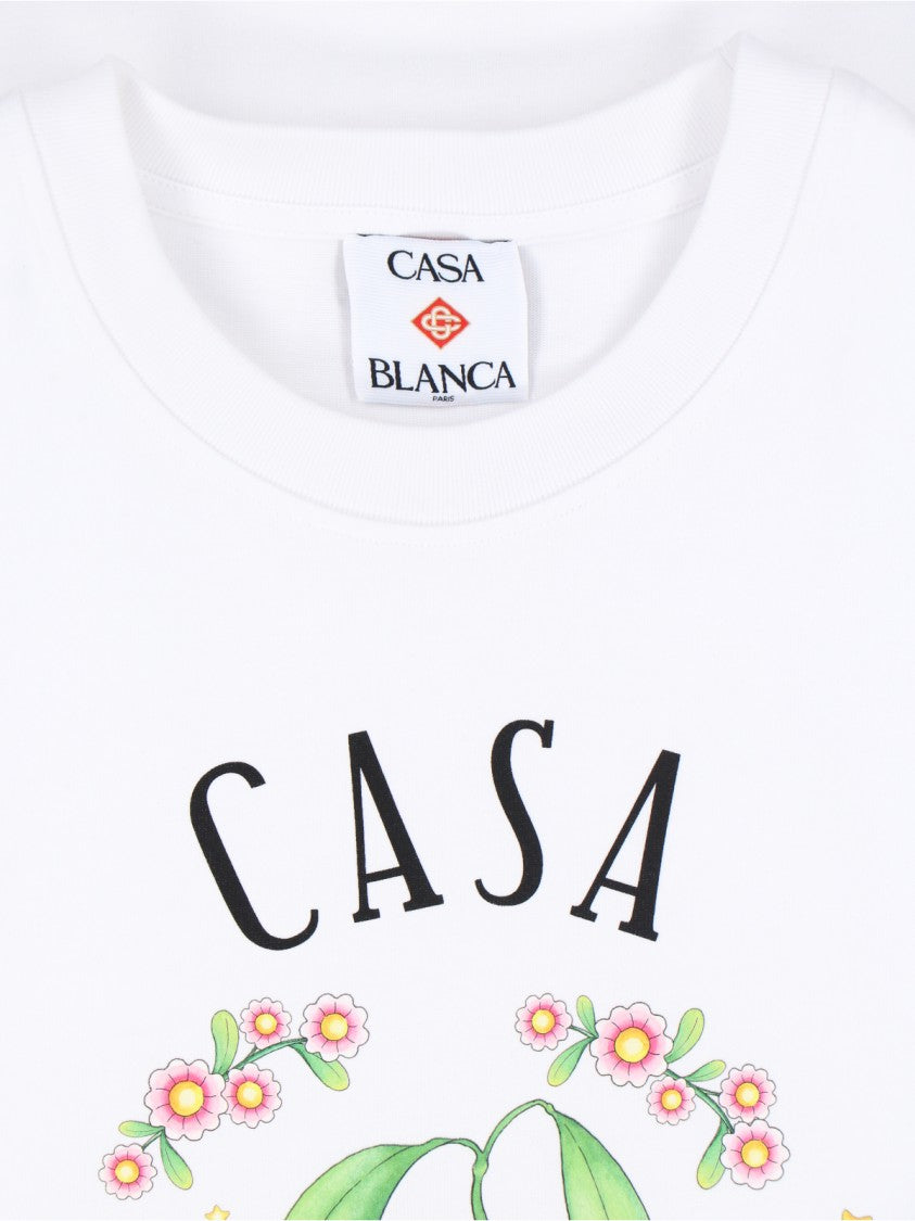 Casablanca "Casa Way Orange Mascot" T-Shirt White