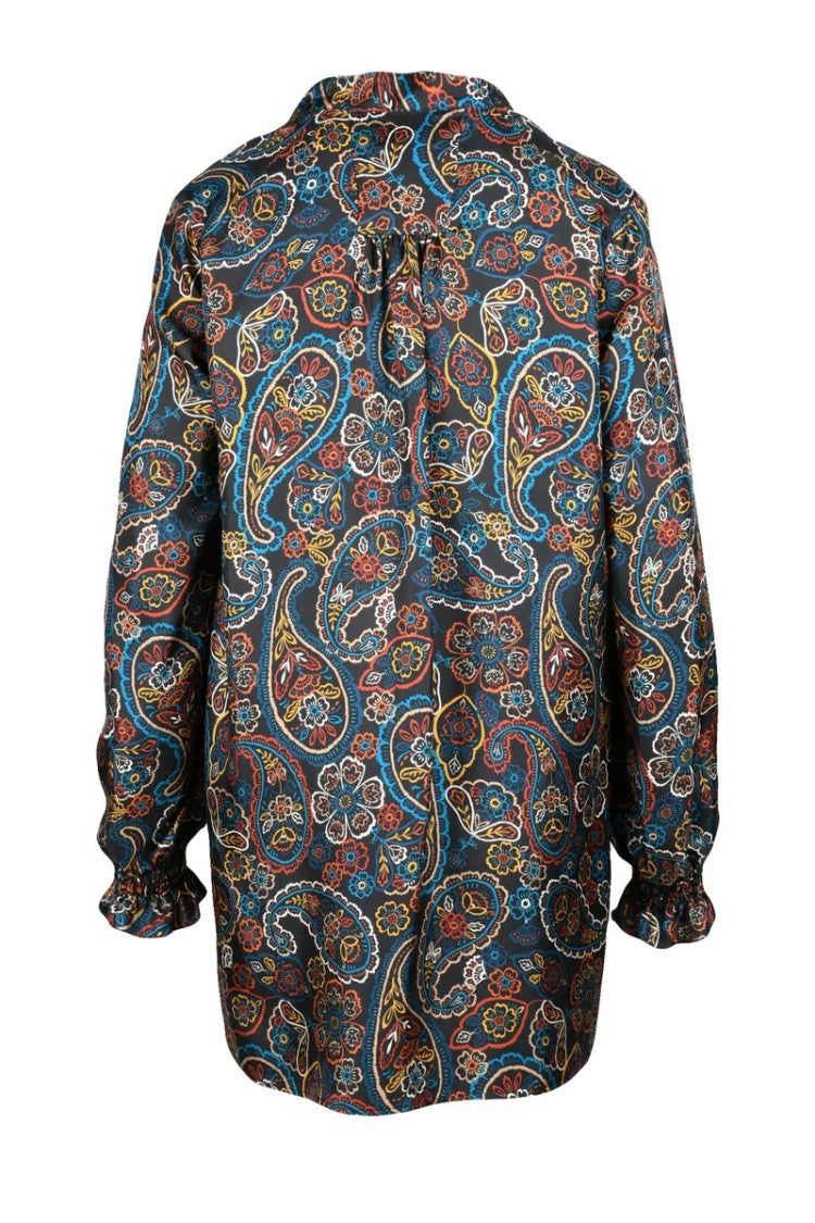 Trame Auree Silk Shirt - Black