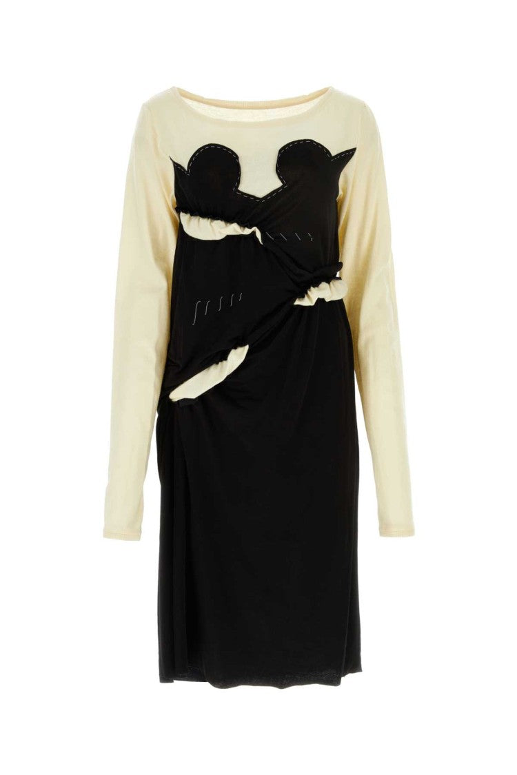 Maison Margiela Two-Tone Jersey Dress