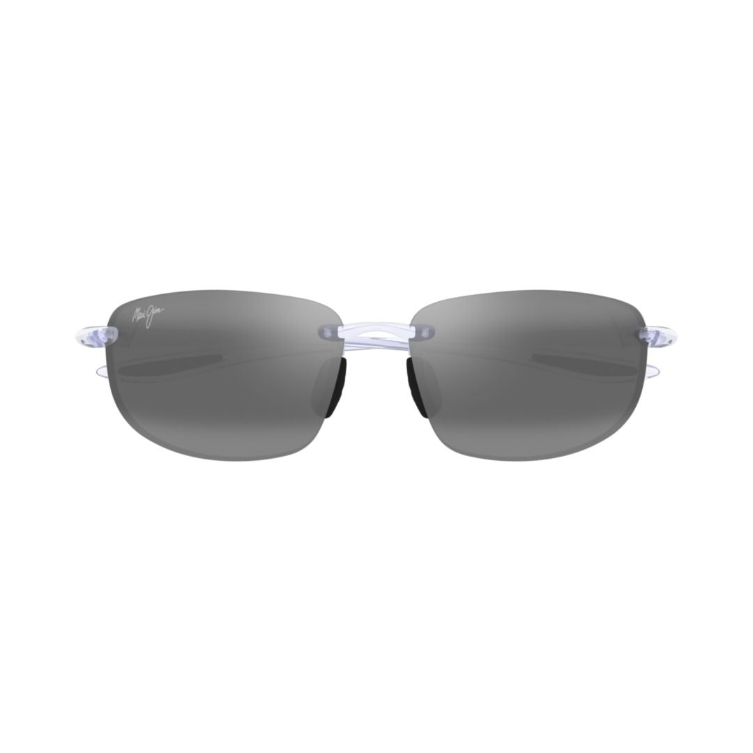 Maui Jim Hookipa Rimless Rectangular Sunglasses With Transparent Temples