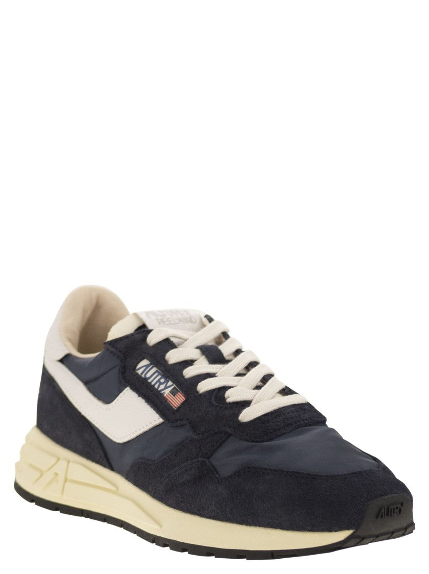 Autry Reelwind - Suede And Technical Textile Trainer