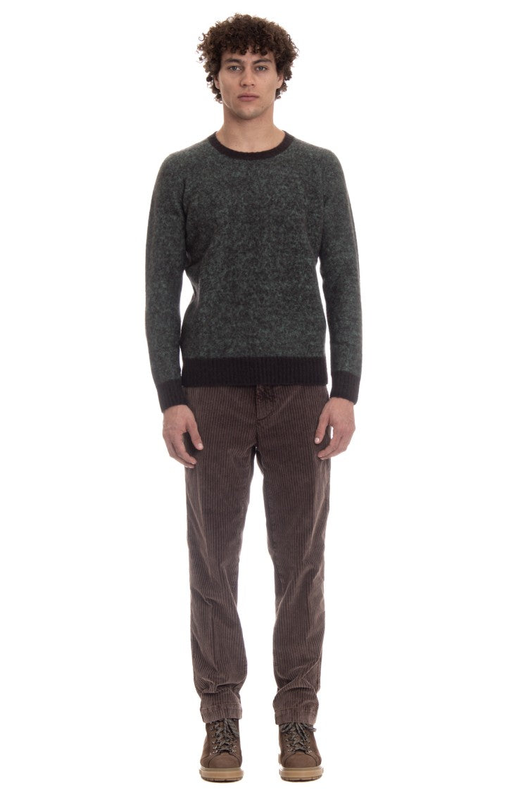 Drumohr Brushed Wool Crewneck Sweater