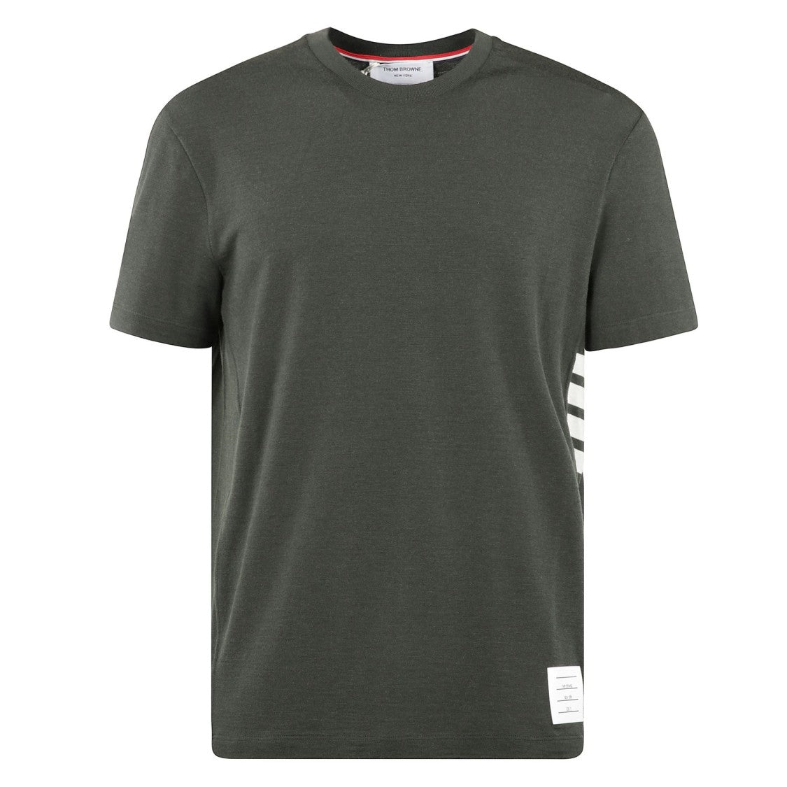 Thom Browne Dark Olive Green Wool T-Shirt