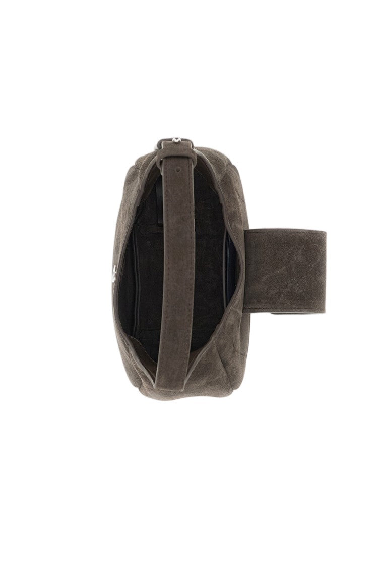 Hogan Brown Trend Mini Suede Shoulder Bag