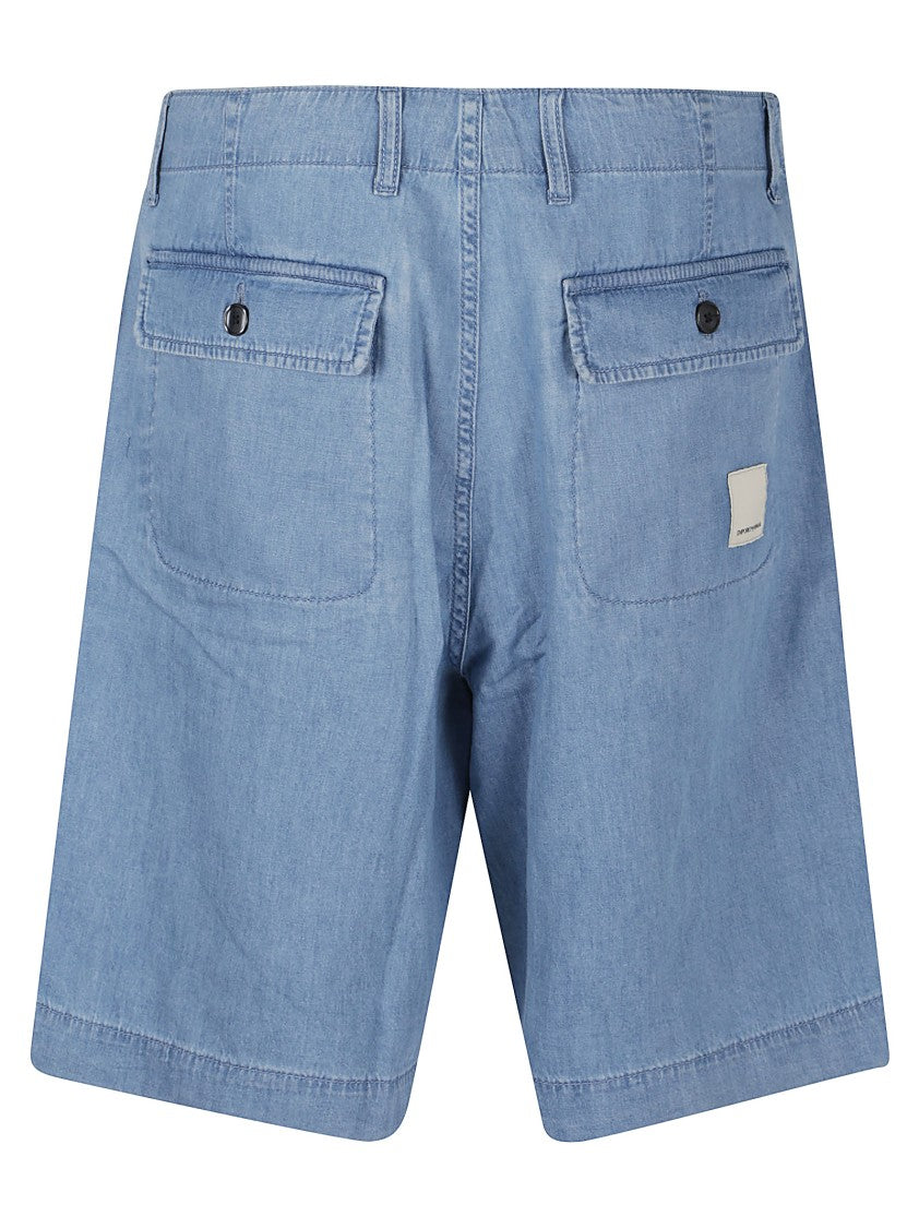 Emporio Armani Classic Cut Cotton Bermudas