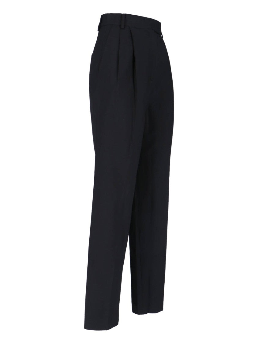 The Frankie Shop Straight-Leg Trousers With Front Pleats And Tailored Design