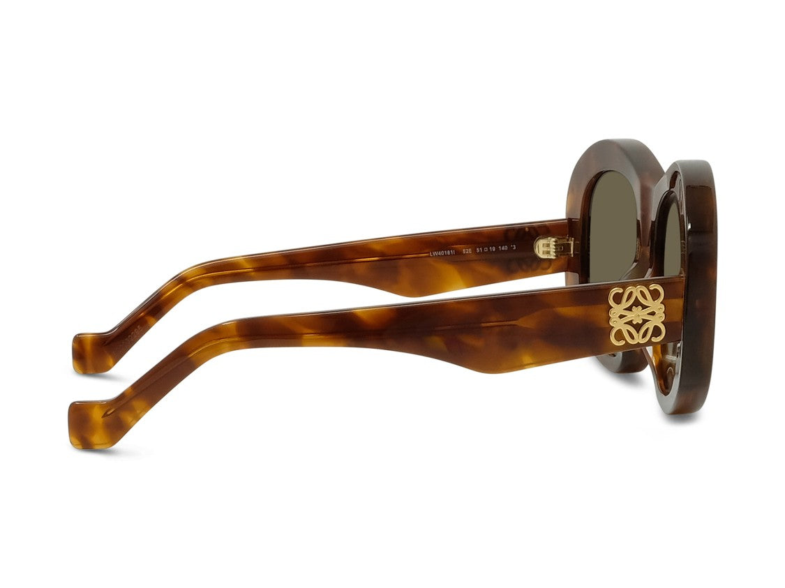 Loewe Lw40181i Bold Rounded Square Tortoiseshell Sunglasses