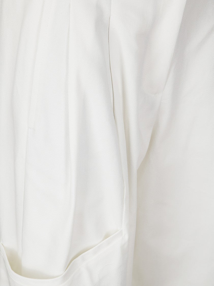 Jejia Wide-Leg White Trousers