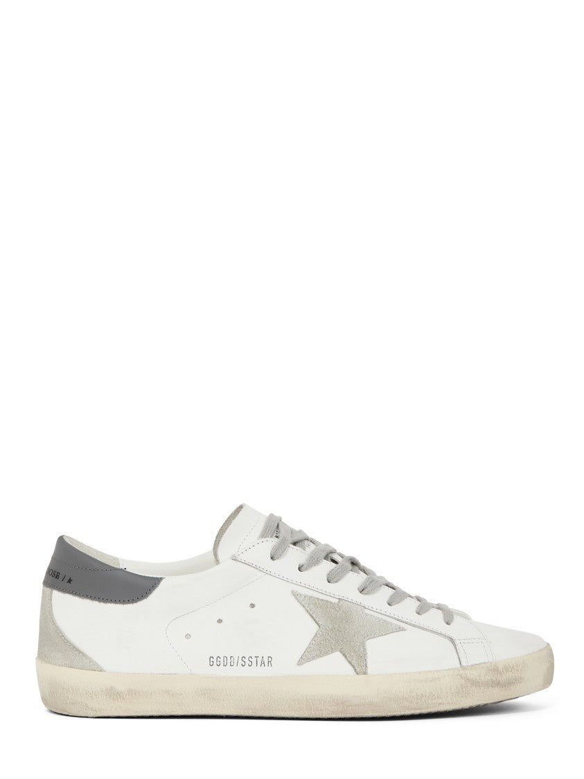 Golden Goose Super Star Leather Sneakers With Suede Accents