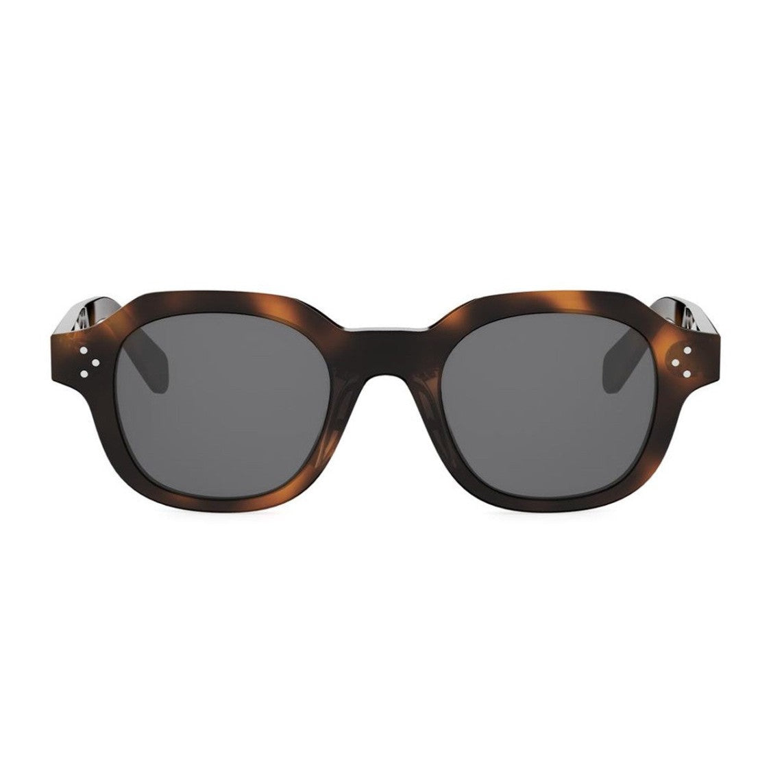 Celine Havana Three Dots Acetate Square Sunglasses