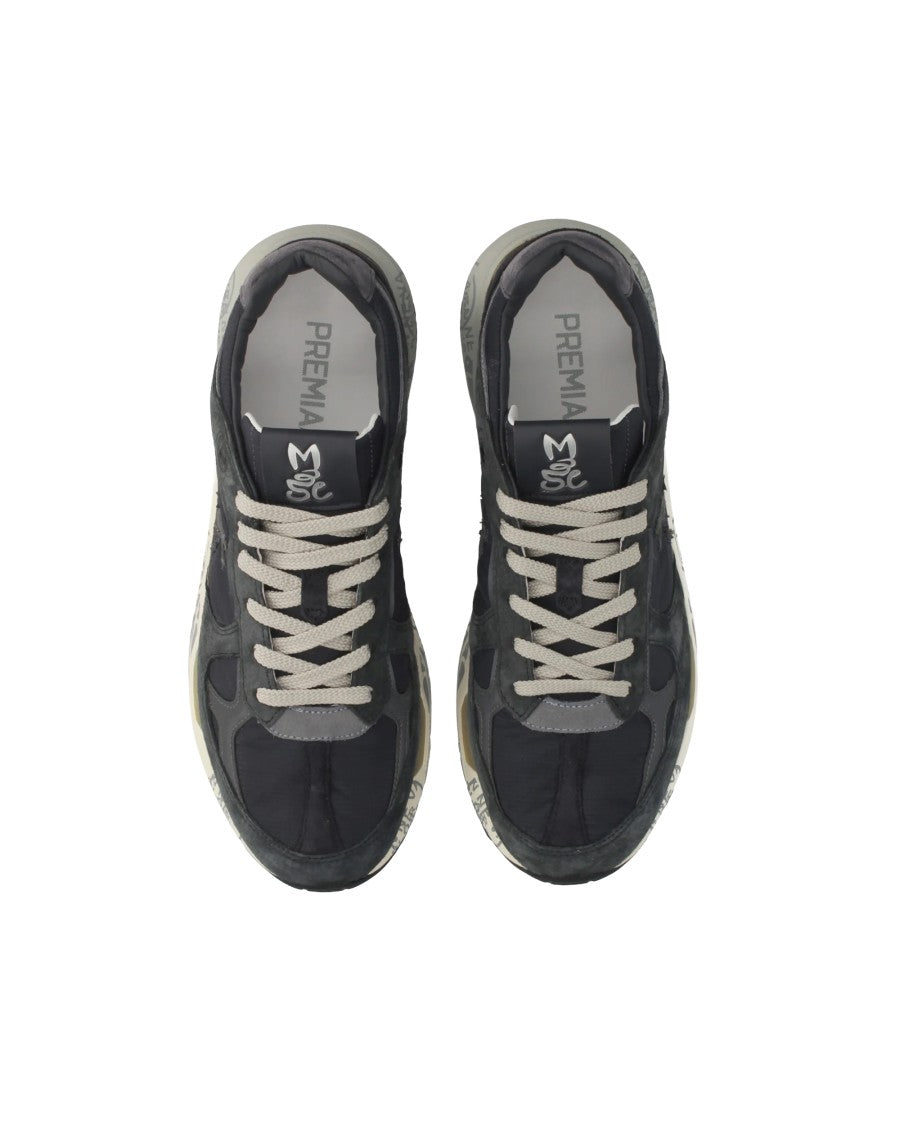 Premiata Blue Mase Leather Sneakers