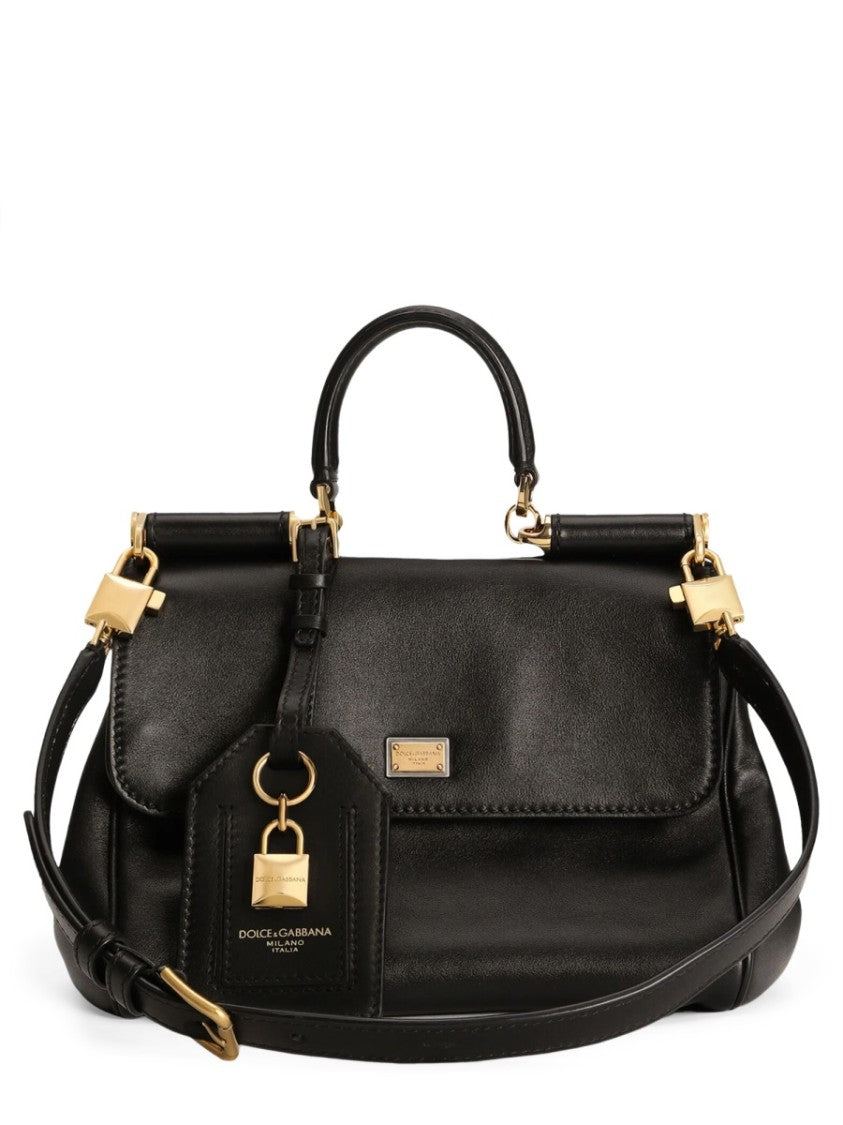 Dolce & Gabbana My Sicily Gold Hardware Flap Handbag Bag
